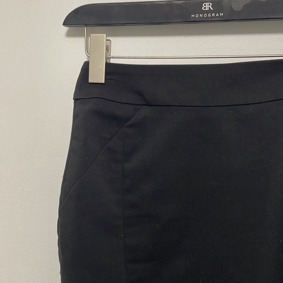 H&M Black Knee Length Pencil Skirt Size 4 - Picture 2 of 5